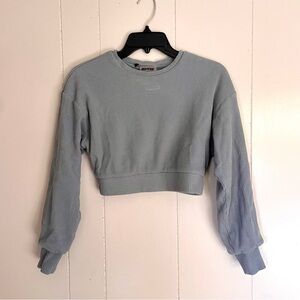Oh Polly Bo+Tee Cropped Ribbed Sweatshirt